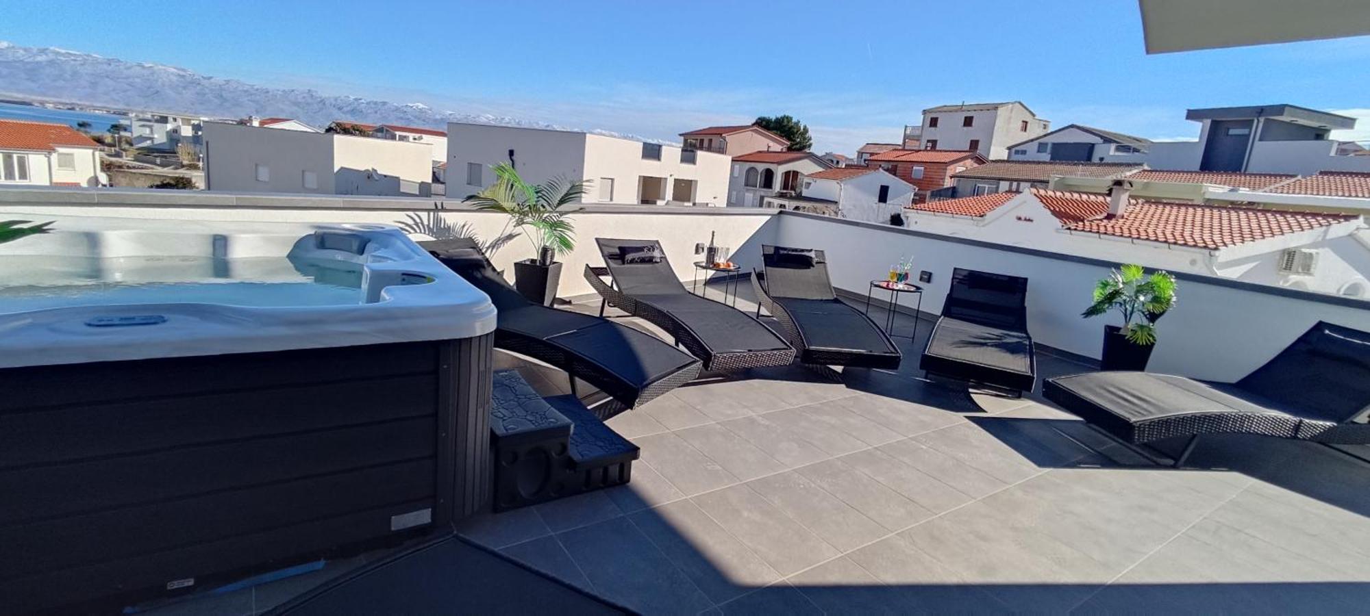 Luxurioeses Penthouse Welle Mit Whirlpool, Grill Und Meerblick วีร์ ภายนอก รูปภาพ