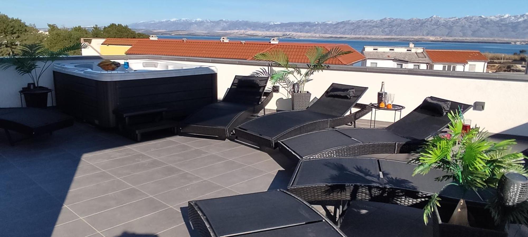 Luxurioeses Penthouse Welle Mit Whirlpool, Grill Und Meerblick วีร์ ภายนอก รูปภาพ
